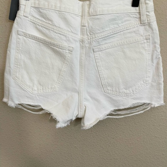 NEW NWT Abercrombie & Fitch Annie High Rise Distressed Cut-Off Denim Shorts 26 - Picture 11 of 11